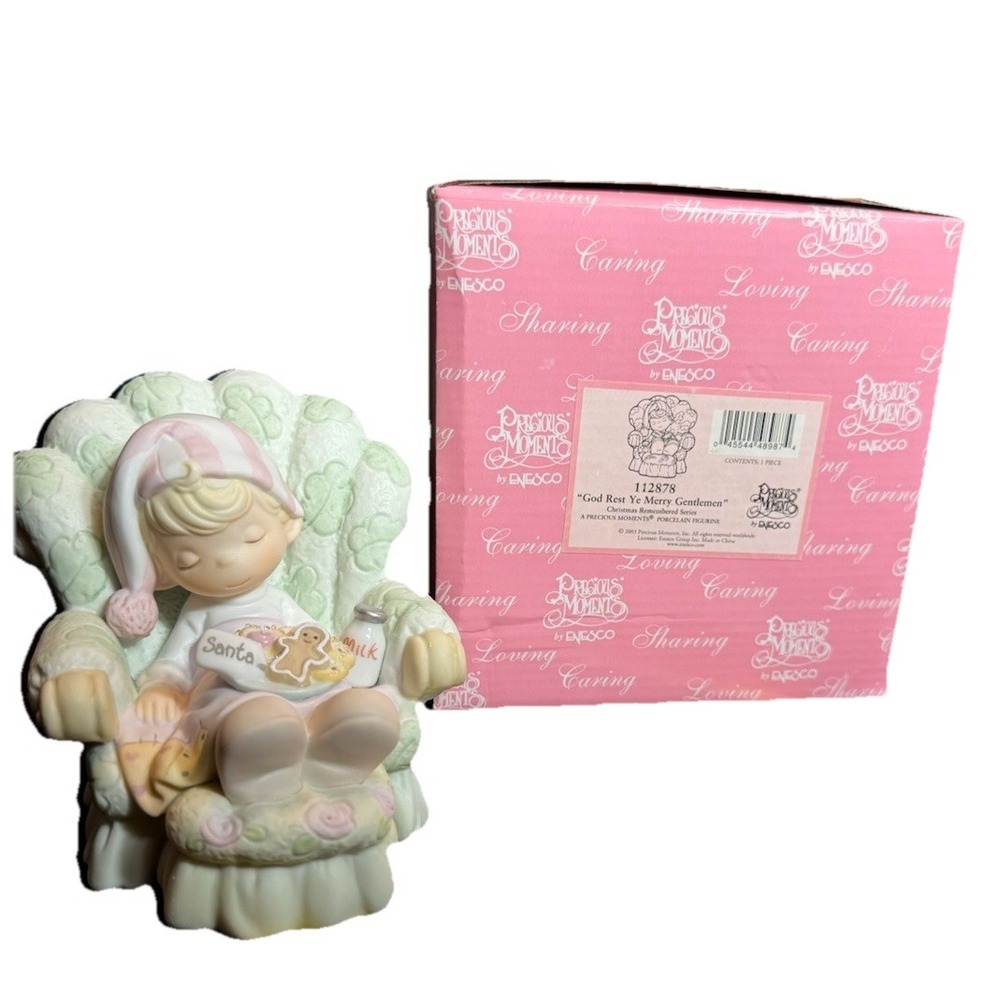 2003 PRECIOUS MOMENTS 'God Rest Ye Merry Gentlemen' 112878 - New In Box